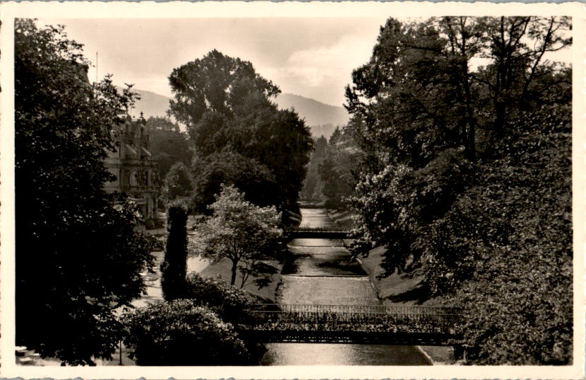 lichtentaler allee und parkanlagen, baden-baden 1938