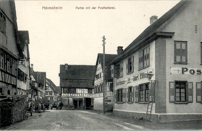 heimsheim, partie mit der posthalterei