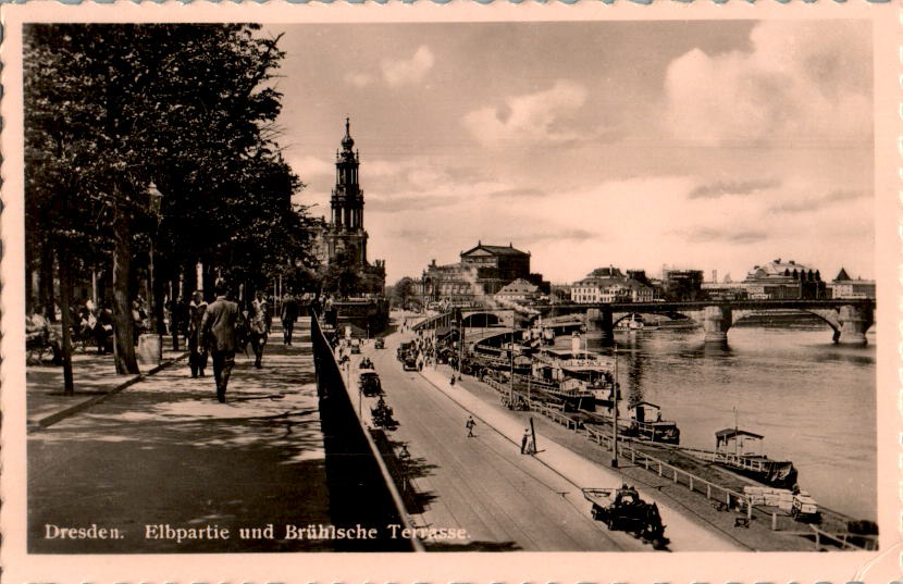 dresden, elbpartie und brühlsche terrasse