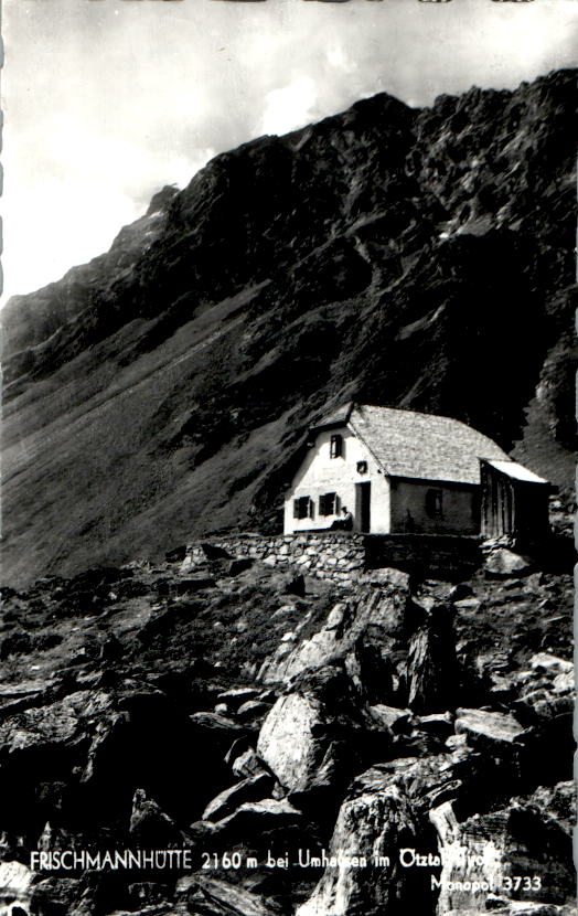 frischmannhütte bei umhausen im ötztal