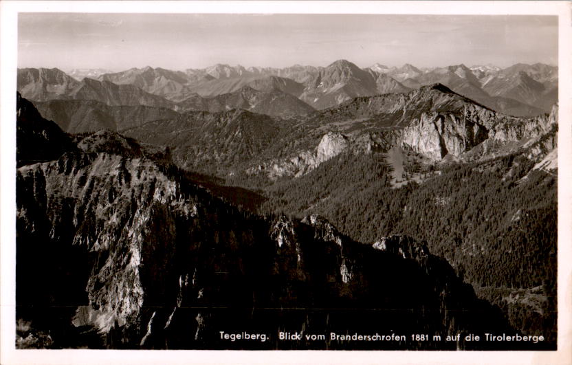 tegelberg, blick vom branderschrofen auf die tirolerberge