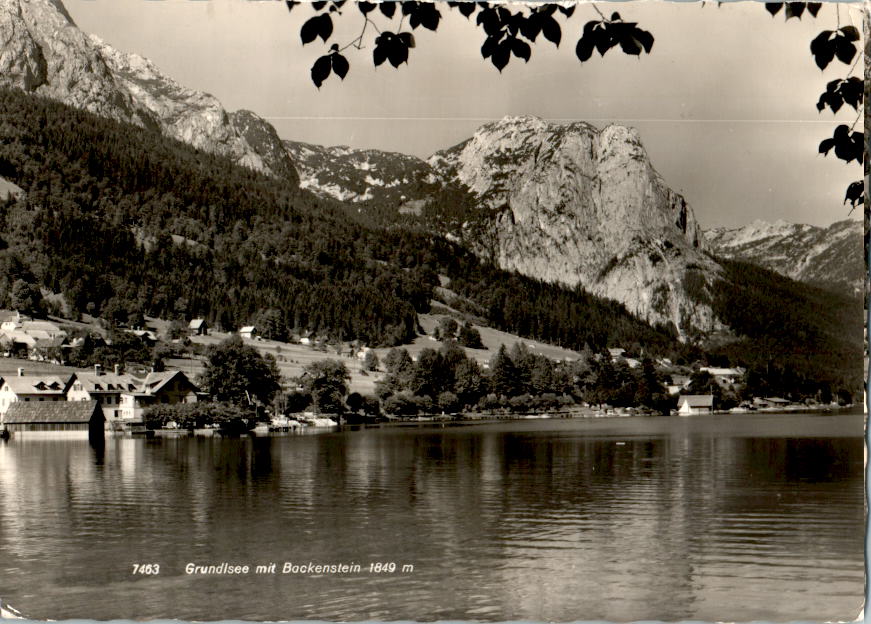 grundlsee mit backenstein