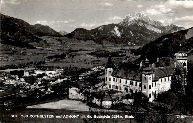 schloss röthelstein und admont mit gr. buchstein