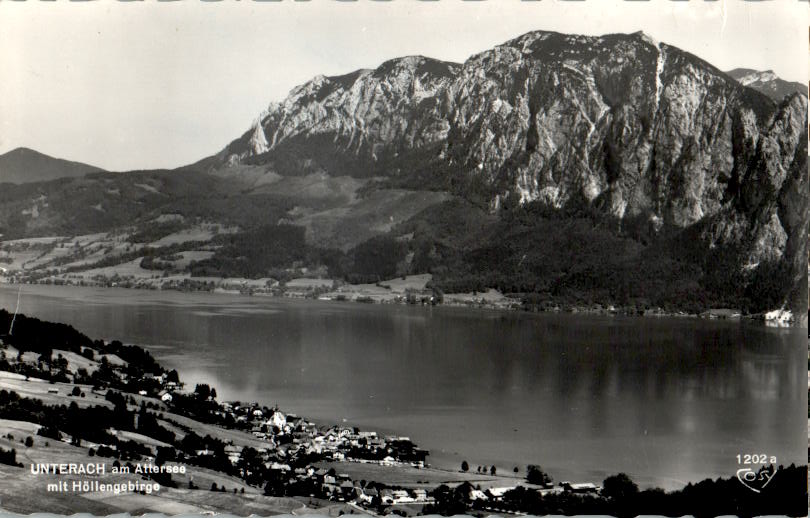 unterach am attersee mit höllengebirge