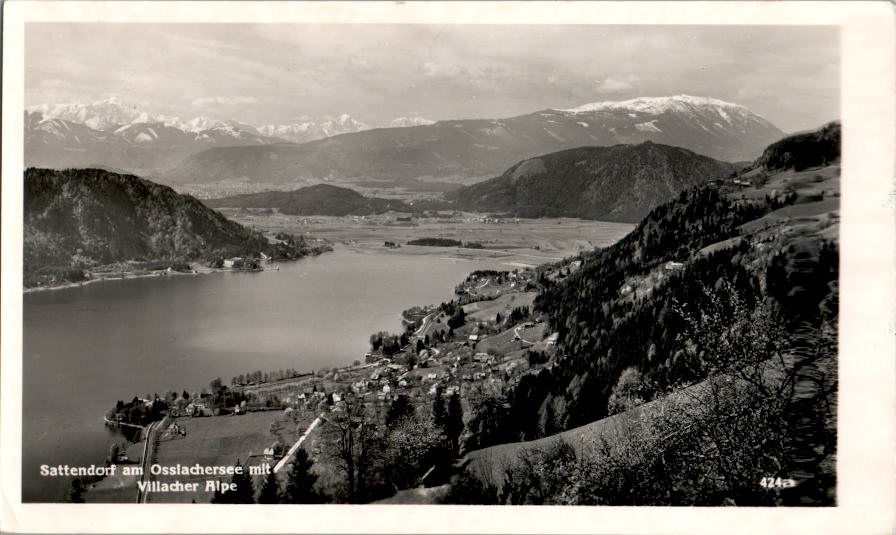 sattendorf am ossiacher see mit villacher alpe