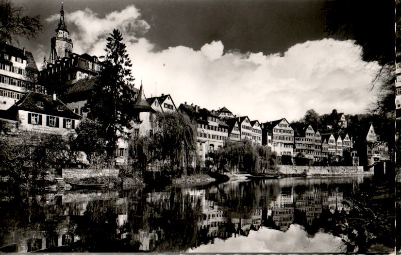 tübingen, am neckar beim hölderlinturm