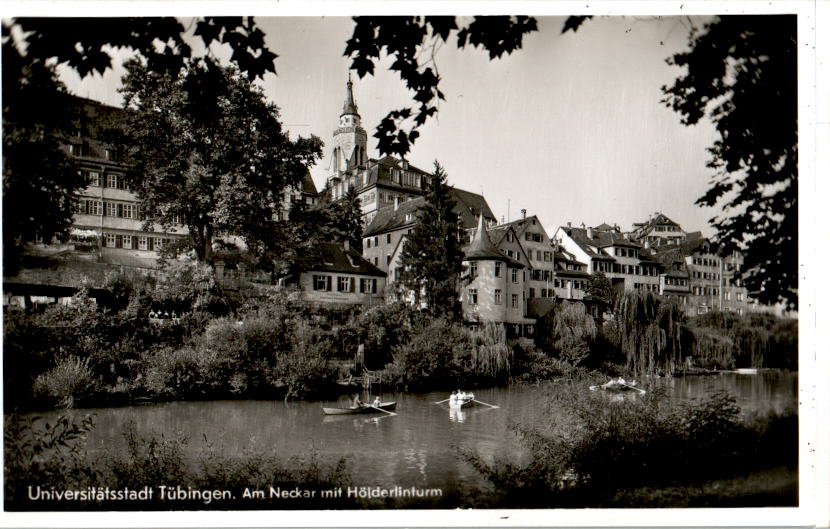 tübingen, am neckar beim hölderlinturm