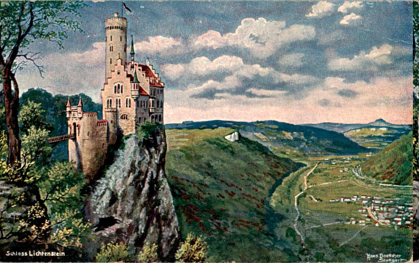 schloß lichtenstein, hans boettcher, stuttgart