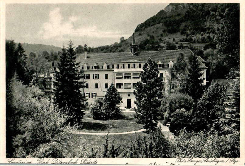 sanatorium bad ditzenbach, südseite