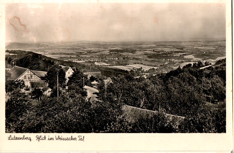 lutzenberg, blick ins weissacher tal, gasthaus "schöne aussicht"