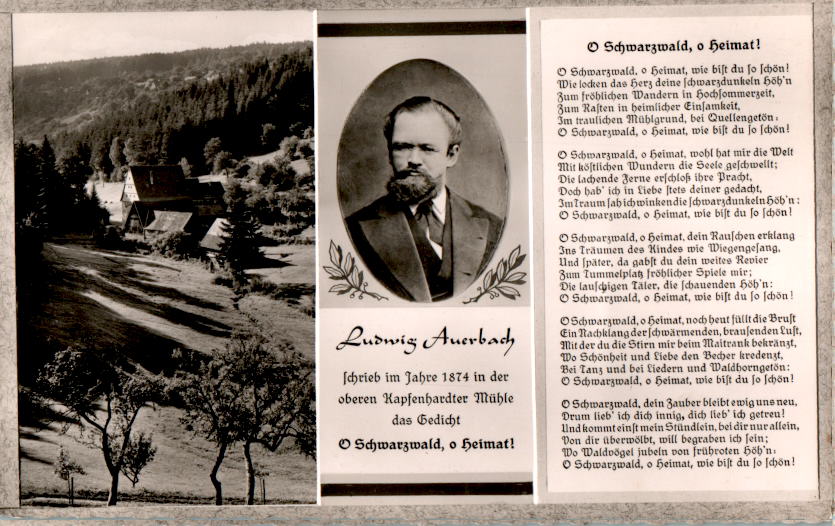 ludwig auerbach, o schwarzwald, o heimat...