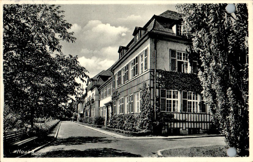 sanatorium strüth bei ansbach, karte gelocht