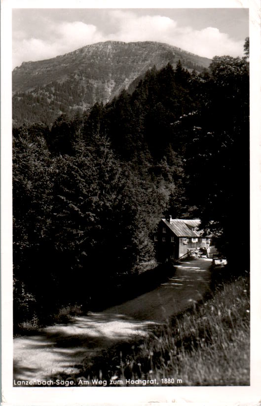 lanzenbach-säge, am weg zum hochgrat