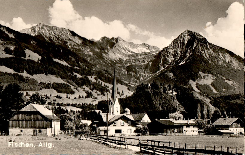 fischen, allgäu, 1956