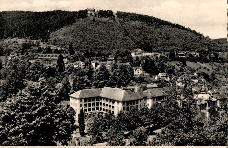 wildbad, blick zum sommerberg mit quellenhof