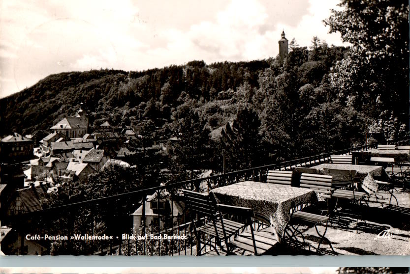 pension wallenrode, blick auf bad berneck