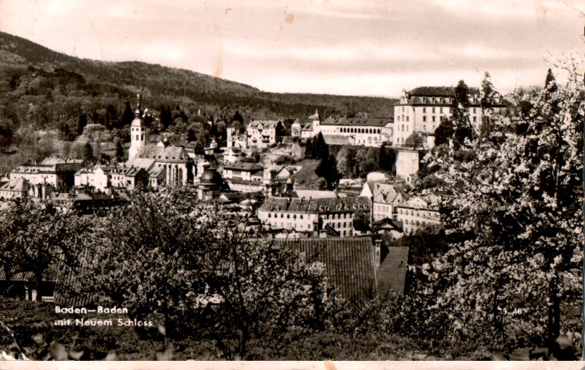 baden-baden mit neuem schloss