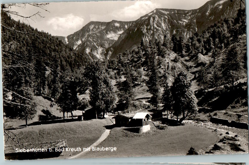 siebenhütten bei bad kreuth mit blauberge, 1956