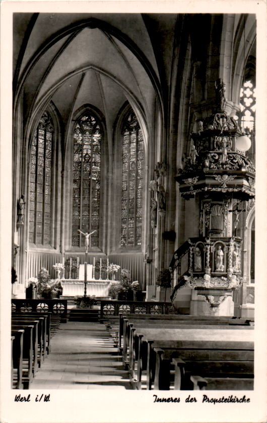 werl, inneres der propsteikirche