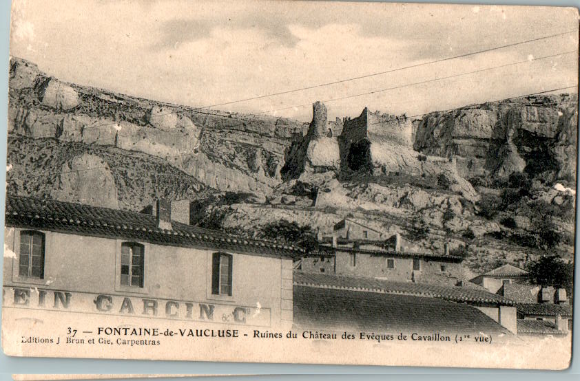 vaucluse, ruines du chateau