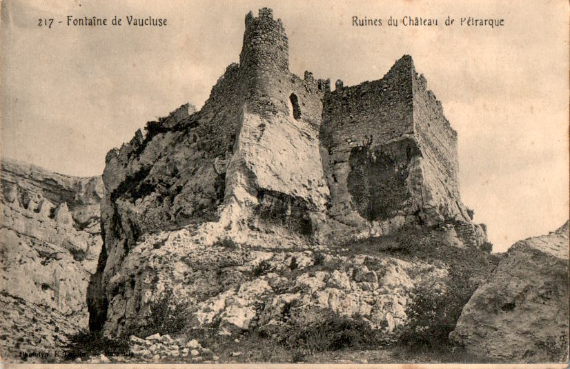 vaucluse, ruines du chateau