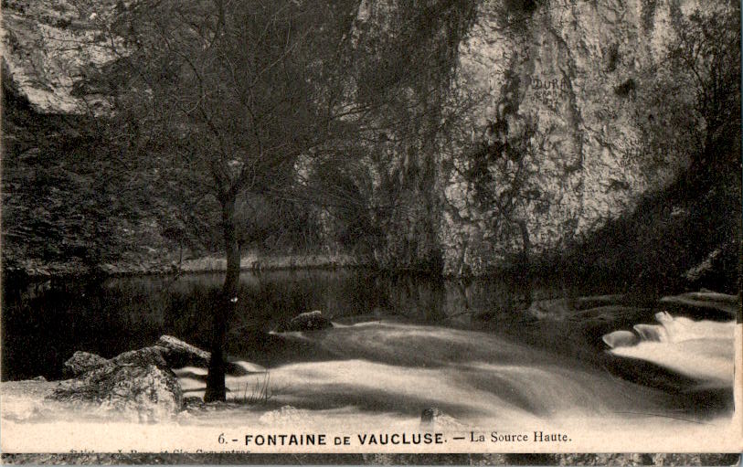 vaucluse, la source haute