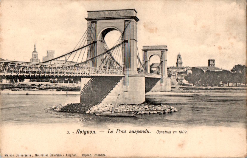 avignon, le pont suspendu