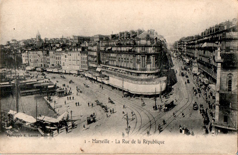 marseille, la rue de la republique