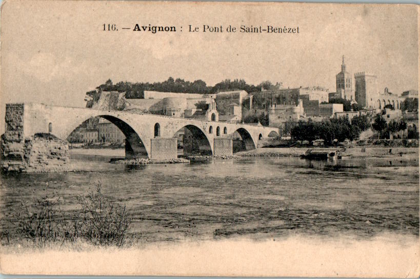 avignon, le pont de saint-benezet