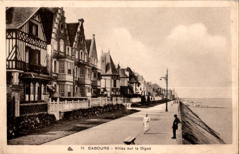 cabourg - villas sur la digue