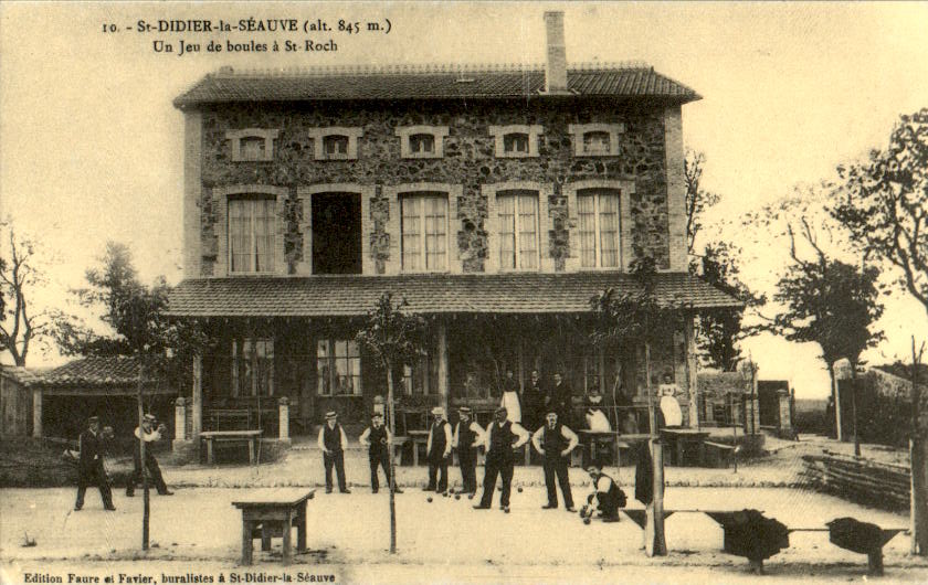 st. didier la seauve, un jeu de boules a St. Roch, reedition