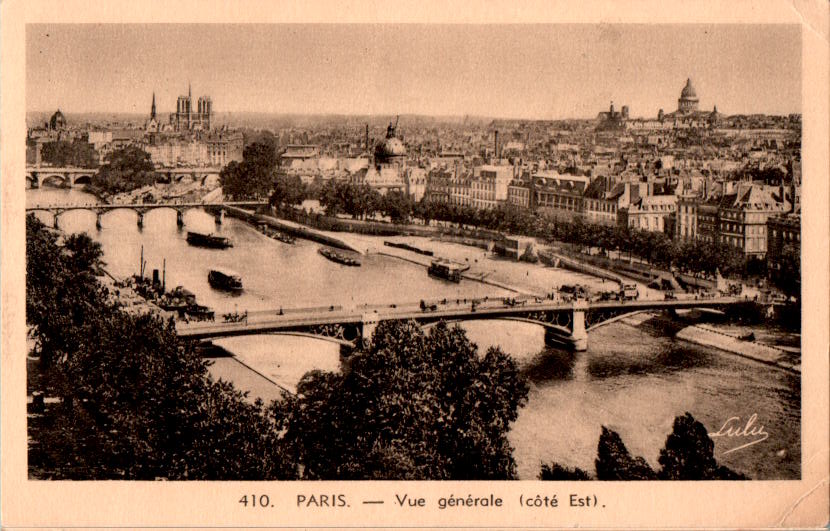 paris, vue generale (cote est)