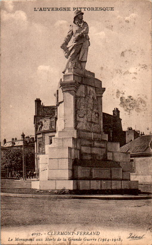 clermont-ferrand, le monument aux morts