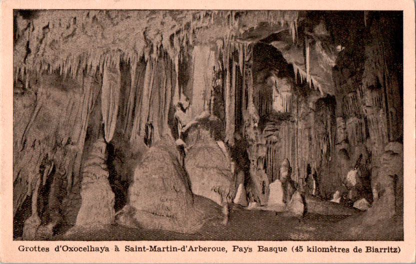 grotte de oxocelhaya, pays basque