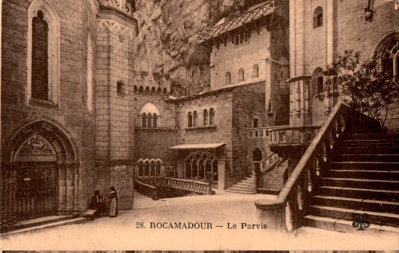 rocamadour, le parvis