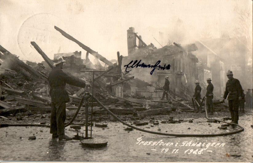 grossfeuer in schwaigern, 1928