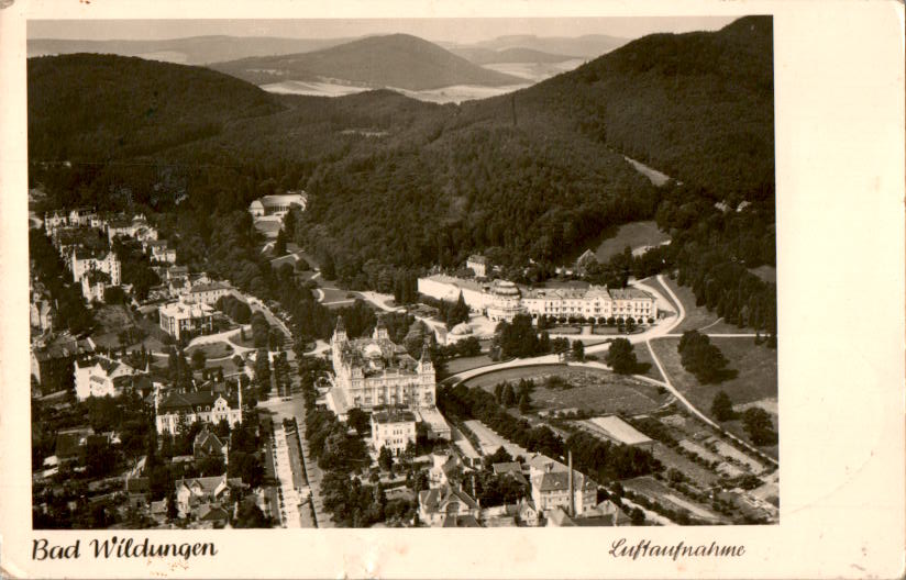 bad wildungen, bahnpost-stempel