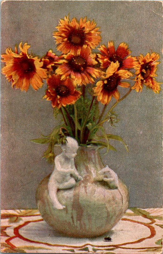 heilbronn stempel, 1918, sonnenblumen