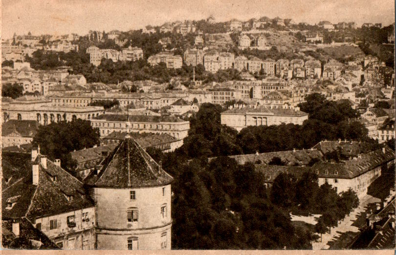 stuttgart, blick auf die uhlandshöhe