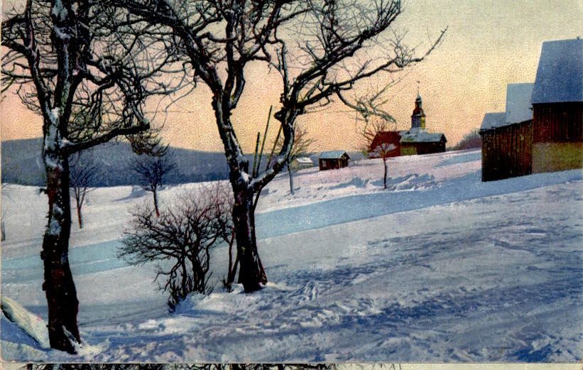 sulz am neckar stemp. 1942, winterlandschaft