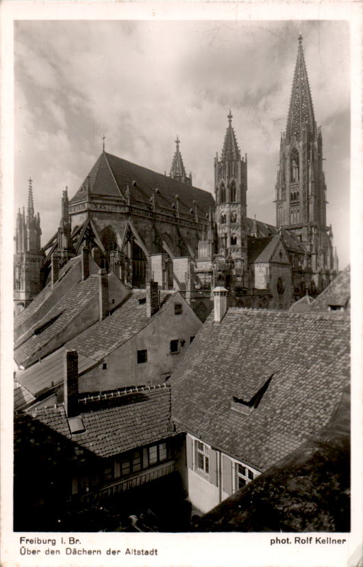 freiburg i.b., über den dächern der altstadt, 1942