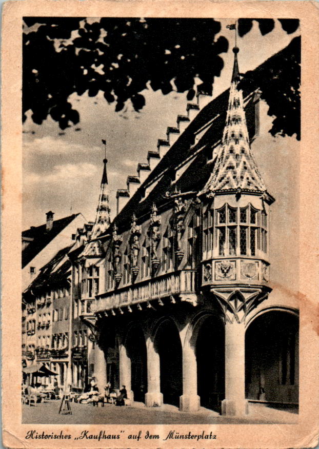 freiburg i.b., kaufhaus auf dem münsterplatz