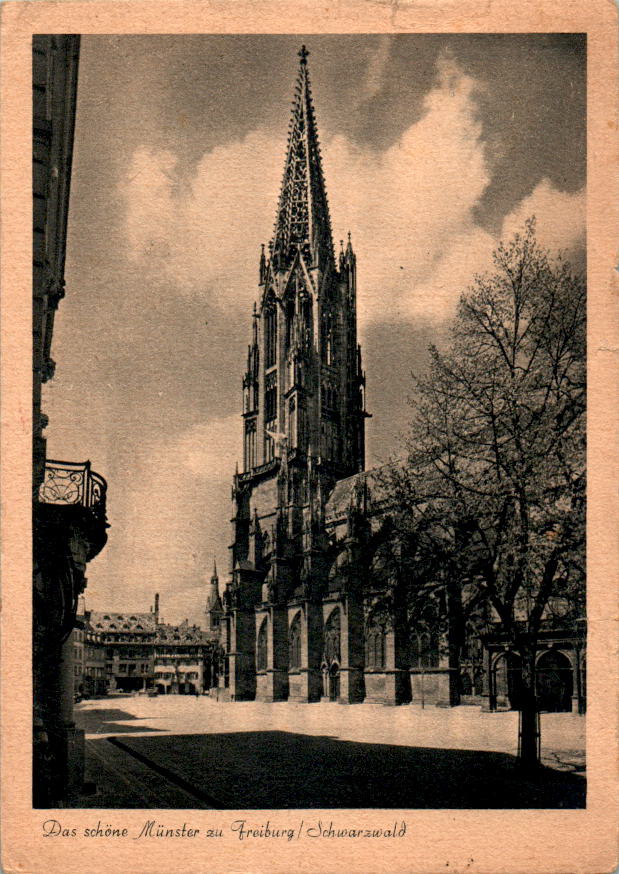 das schöne münster in freiburg/schwarzwald, 1944