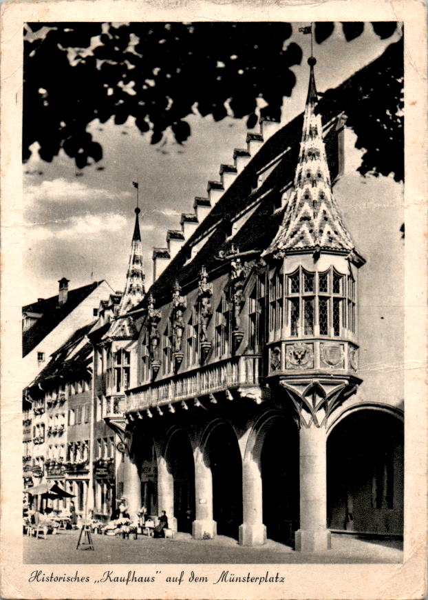 freiburg i.b., kaufhaus auf dem münsterplatz