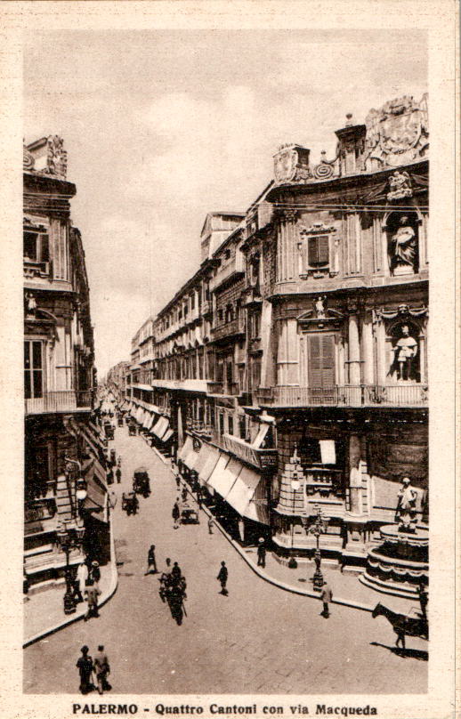 palermo, quattro cantoni com via macqueda