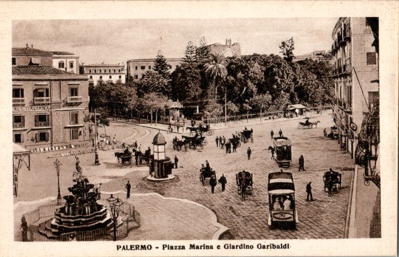 palermo, piazza marina e giardino garibaldi