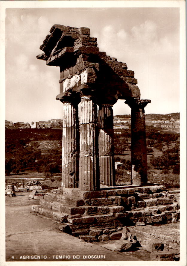 agrigento, tempio dei dioscuri