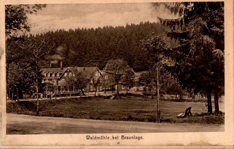 waldmühle bei braunlage, 1918