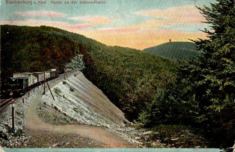 blankenburg, partie an der zahnradbahn