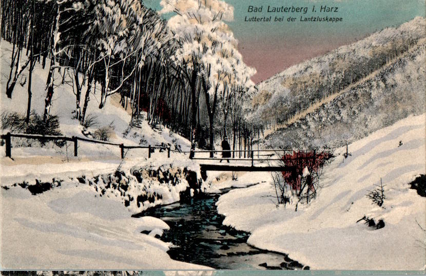 bad lauterbeg, luttertal bei der lantziuskappe, 1908